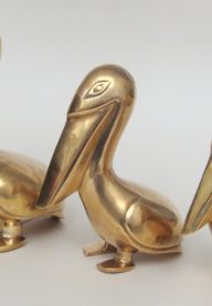 Brass pelicans