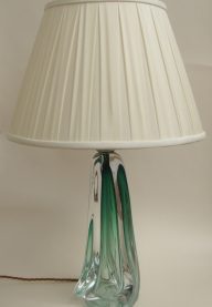 Emerald green crystal lamp